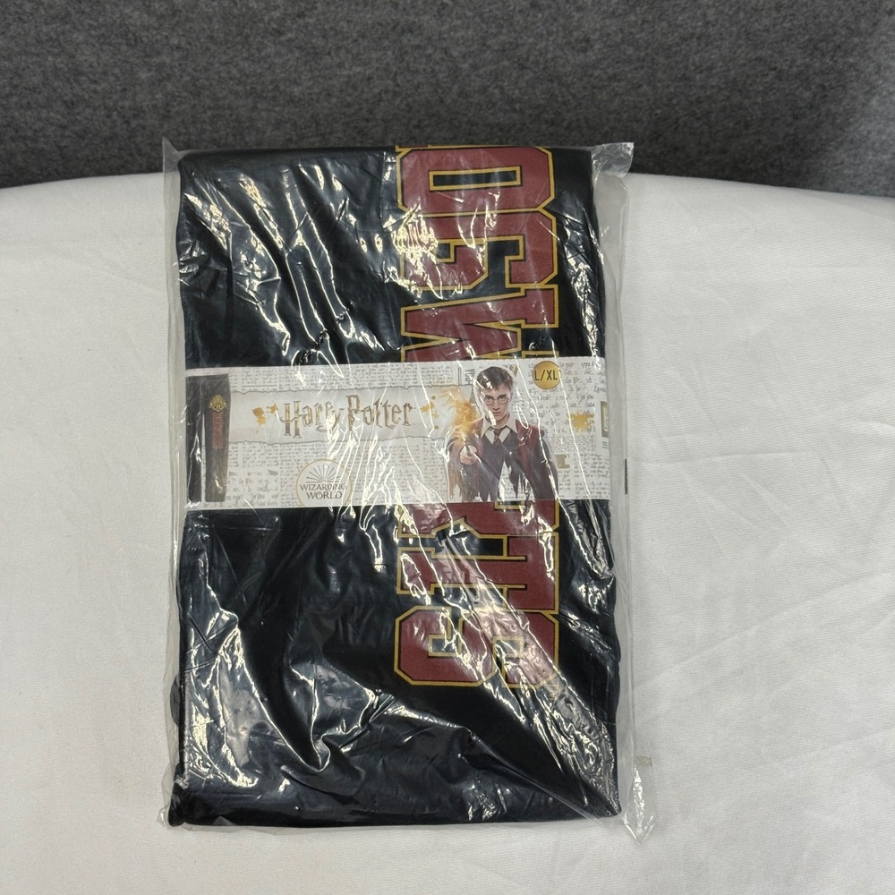 Harry‎ Potter Hogwarts Black Graphic Sweatpants Joggers Bioworld L/XL New